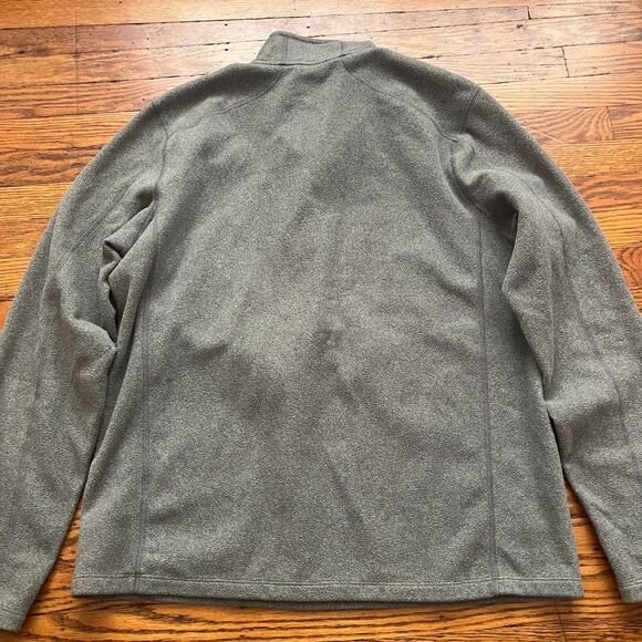 LL Bean Slightly Fitted 1/2 Zip Sweater Mens M Gray Fleece Gorp Hiking Casual - Picture 5 of 5